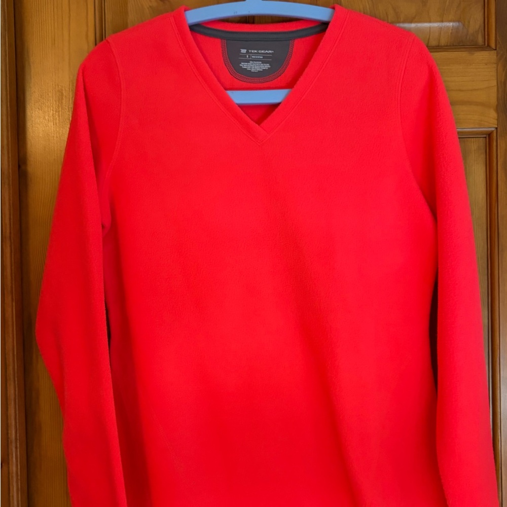 Tek Gear Womens Orange V-Neck Sweater
